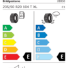 Étiquette UE 28050 pour Bridgestone Blizzak DM-V3 235/50 R20 104T XL Bridgestone Blizzak DM-V3 235/50 R20 104T XL - Image 2