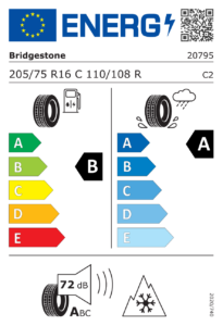 EU-Label Bridgestone Duravis All Season Evo