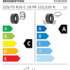 Étiquette UE 20785 pour Bridgestone Duravis All Season 225/75 R16C 121/120R Bridgestone Duravis All Season 225/75 R16C 121/120R - Image 2