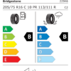 Étiquette UE 22946 pour Bridgestone Duravis All Season 205/75 R16C 113/111R Bridgestone Duravis All Season 205/75 R16C 113/111R - Image 2