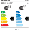 Étiquette UE 8586 pour Bridgestone Turanza T001 225/60 R16 98V Bridgestone Turanza T001 225/60 R16 98V - Image 2