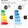 Étiquette UE 0359659 pour Continental 4x4Contact 245/70 R16 111H XL EV Continental 4x4Contact 245/70 R16 111H XL EV - Image 2