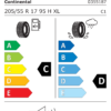 Étiquette UE 0355187 pour Continental ContiWinterContact TS 830 P 205/55 R17 95H XL Continental ContiWinterContact TS 830 P 205/55 R17 95H XL - Image 2