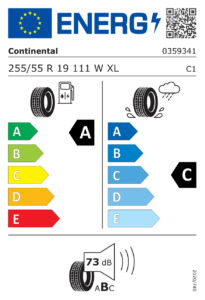 Etichetta europea Continental CrossContact LX Sport