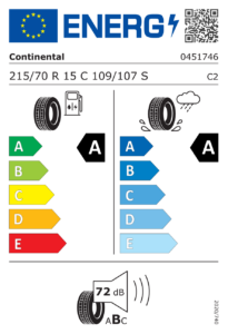EU-Label Continental VanContact Eco