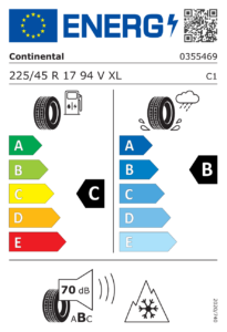 EU-Label Continental WinterContact TS 870