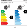 Étiquette UE 334054 pour Falken Azenis FK510A SUV N0 255/55 R18 105W Falken Azenis FK510A SUV N0 255/55 R18 105W - Image 2