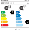 Étiquette UE 583874 pour Goodyear Wrangler Territory HT 255/65 R18 111H Goodyear Wrangler Territory HT 255/65 R18 111H - Image 2