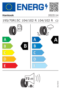 EU-Label Hankook Vantra Transit (RA58)
