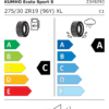 Étiquette UE 2349293 pour Kumho Ecsta Sport PS72 275/30 ZR19 (96Y) XL Kumho PS72 Ecsta Sport S 275/30 ZR19 96 XL FR - Image 2