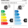 Étiquette UE 2175863 pour Kumho Winter PorTran CW51 195/70 R15 104R Kumho Winter PorTran CW51 195/70 R15 104R - Image 2