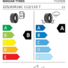 Étiquette UE T432526 pour Nokian Cargoproof C 225/65 R16C 112/110T Nokian Cargoproof C 225/65 R16C 112/110T - Image 2