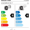 Étiquette UE T432836 pour Nokian Snowproof 2 215/50 R19 93T Nokian Snowproof 2 215/50 R19 93T - Image 2