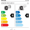 Étiquette UE 35738 pour Petlas Explero W671 SUV 235/55 VR19 105V XL Petlas Explero W671 SUV 235/55 VR19 105V XL - Image 2