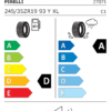 Étiquette UE 2707100 pour Pirelli P-Zero (PZ4) 245/35 ZR19 (93Y) XL Pirelli P-Zero (PZ4) 245/35 ZR19 (93Y) XL - Image 2