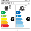 Étiquette UE 3398100 pour Toyo Proxes R36B 225/55 R19 99V Toyo Proxes R36B 225/55 R19 99V - Image 2