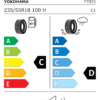 Étiquette UE F7025 pour Yokohama Geolandar G91AV 235/55 R18 100H Yokohama Geolandar G91AV 235/55 R18 100H - Image 2