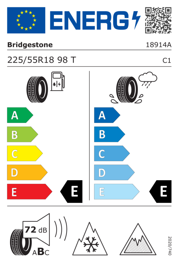 Label_1201321 Bridgestone Blizzak DM-V3 225/55 R18 98T