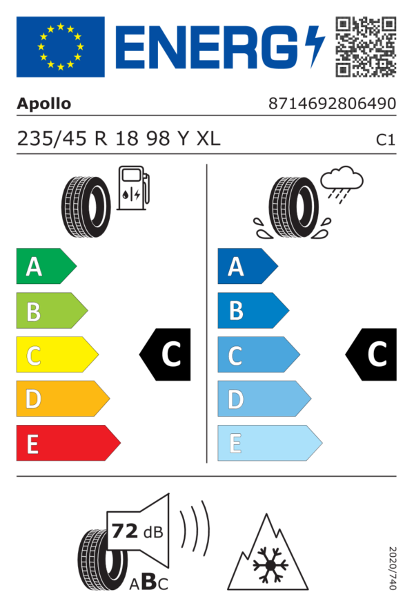 Label_1399084 Apollo Alnac 4G All Season 235/45 R18 98Y XL