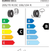 Label_2186223 Kumho PorTran 4S CX11 205/70 R15 106R