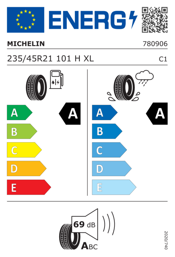 Label_2420464 Michelin Primacy 5 Energy 235/45 R21 101H XL