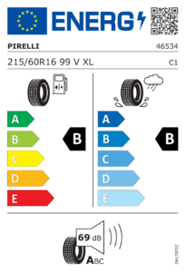 Etichetta europea Pirelli Powergy 2