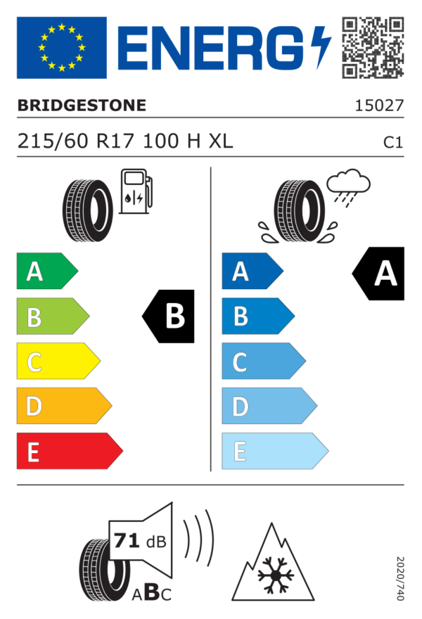 Label_381810 Bridgestone Blizzak LM005 215/60 R17 100H XL