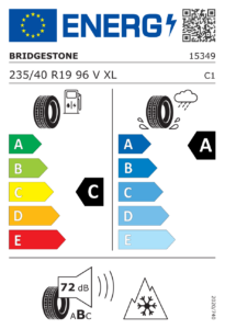 Etichetta europea Bridgestone Blizzak LM005