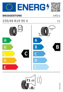 Etichetta europea Bridgestone Dueler H/P Sport