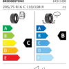 Label_382270 Bridgestone Duravis R660 205/75 R16C 110/108R