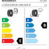 Étiquette UE 221263 pour BF Goodrich All Terrain T/A KO2 255/55 R18 109/105R BF Goodrich All Terrain T/A KO2 255/55 R18 109/105R - Image 2