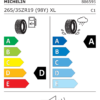 Étiquette UE 886595 pour Michelin Pilot Super Sport 265/35 ZR19 (98Y) XL Michelin Pilot Super Sport 265/35 ZR19 (98Y) XL - Image 2
