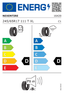 Étiquette européenne Nexen Roadian AT 4X4