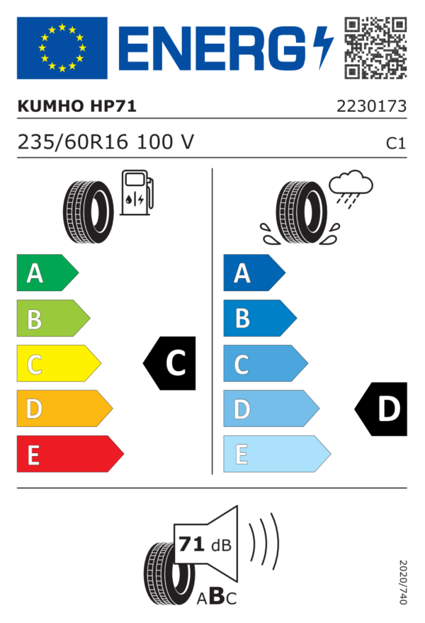 Label_438433 Kumho Crugen HP71 235/60 R16 100V
