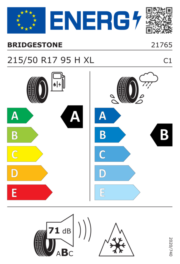 Label_500943 Bridgestone Weather Control A005 Evo 215/50 R17 95H XL
