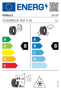 EU-Label Pirelli Cinturato All Season SF 2