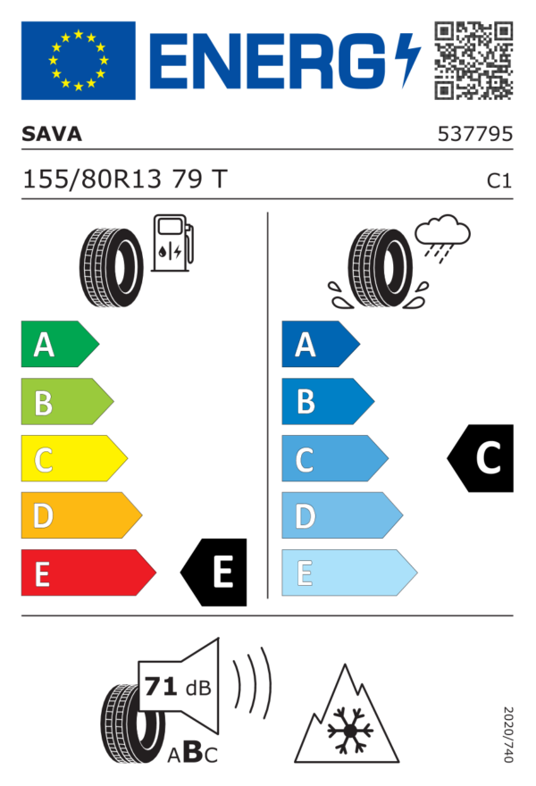 Label_609960 Sava Eskimo S3+ 155/80 R13 79T