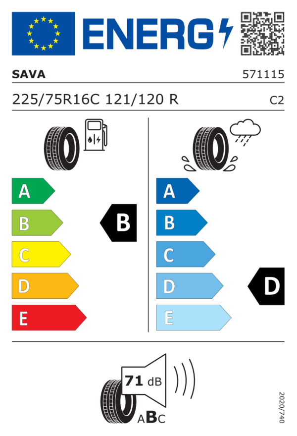 Label_610410 Sava Trenta 2 225/75 R16C 121/120R