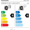 Étiquette UE 0451776 pour Continental VanContact A/S Ultra 235/65 R16C 121/119R EV Continental VanContact A/S Ultra 235/65 R16C 121/119R EV - Image 2