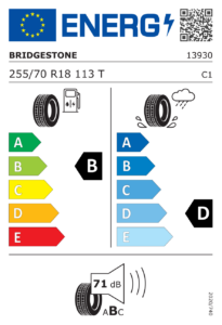 Etichetta europea Bridgestone Dueler H/T 685