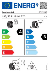 EU-Label Continental AllSeasonContact 2 R