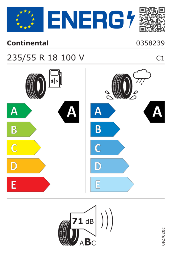 Continental EcoContact 6 235/55 R18 100V EV - Image 2