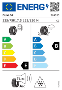 Etichetta europea Dunlop SP346