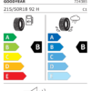 Étiquette UE 724385 pour Goodyear Vector All Season 4 215/50 R18 92H EV Goodyear Vector All Season 4 215/50 R18 92H EV - Image 2