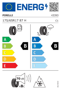 Etichetta europea Pirelli Cinturato All Season SF3