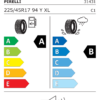 Étiquette UE 3143100 pour Pirelli Cinturato P7 (P7C2) 225/45 R17 94Y XL Pirelli Cinturato P7 (P7C2) 225/45 R17 94Y XL - Image 2