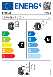Etichetta europea Pirelli Scorpion Verde