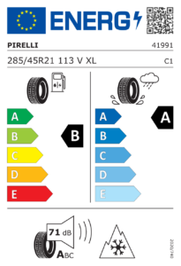Etichetta europea Pirelli Scorpion Winter 2