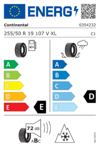 Etichetta europea Continental ContiWinterContact TS 830 P