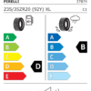 Étiquette UE 3787400 pour Pirelli P-Zero (PZ4) 235/35 ZR20 (92Y) XL Pirelli P-Zero (PZ4) 235/35 ZR20 (92Y) XL - Image 2